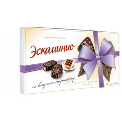 Шоколадные конфеты Спартак "Эскаминио" вкус тирамису 141г