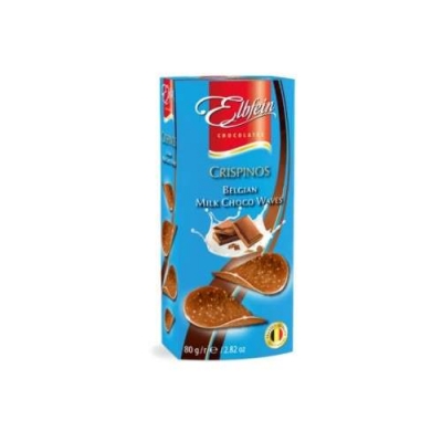 Хрустящий молочный шоколад в виде чипсов 80г (Crispinos Milk)
