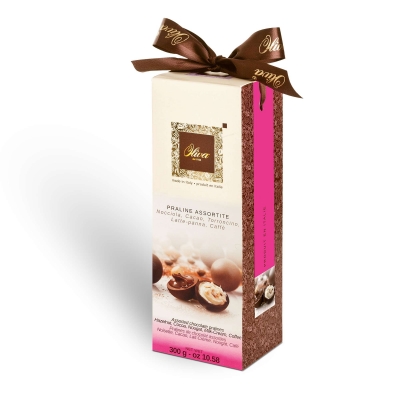Фото упаковки шоколадных конфет Oliva пралине ассорти Crème d'Or 300г