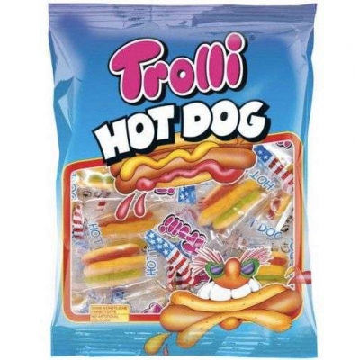 Фото упаковки мармелада жевательного Trolli Хот-дог Hot dog 150г
