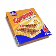 Нора Печенье  с карамельным кремом и молоч.шоколадом "Caramel" (25г*6) 150г