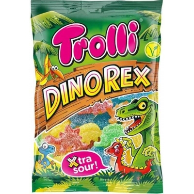 Фото упаковки Trolli мармелада жевательного Динозавры Dino Rex 200г